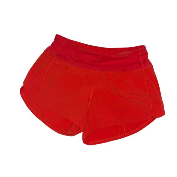 Lululemon Running Shorts - Size 6 - Red - Picture 3 of 3